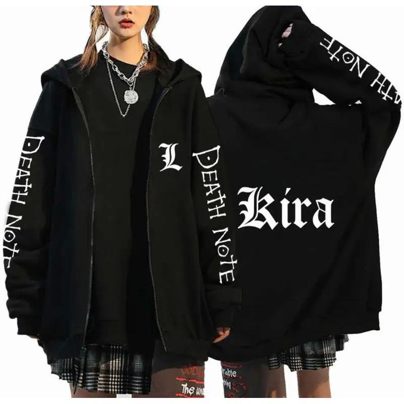 Hanorac Supradimensionat Death Note cu Fermoar