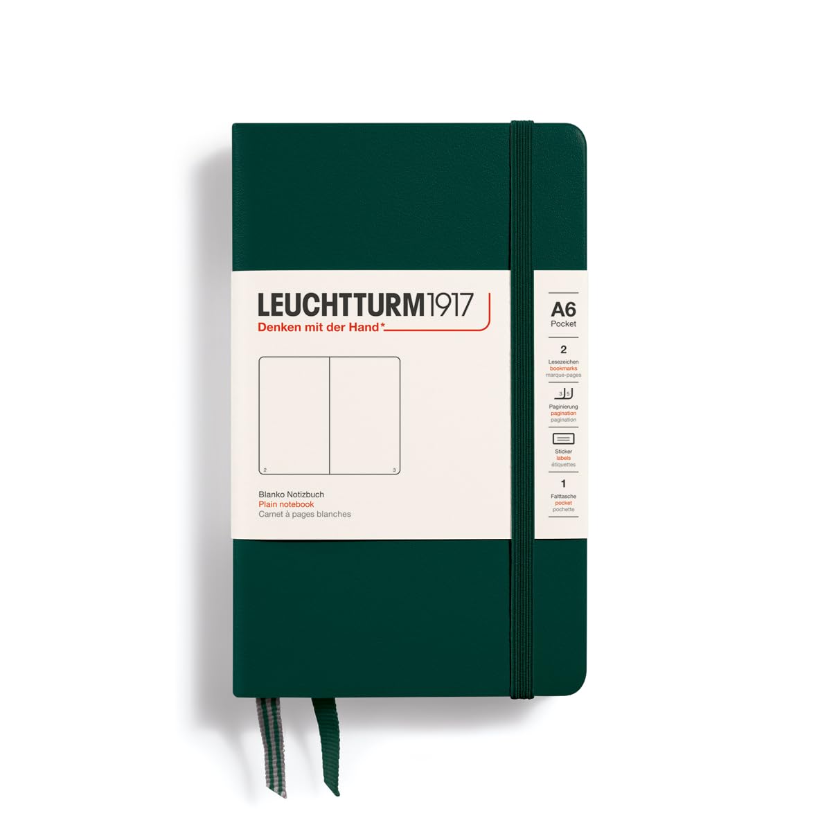 

Leuchtturm Notebook A6 Plain Forest Green 370297 Official Import