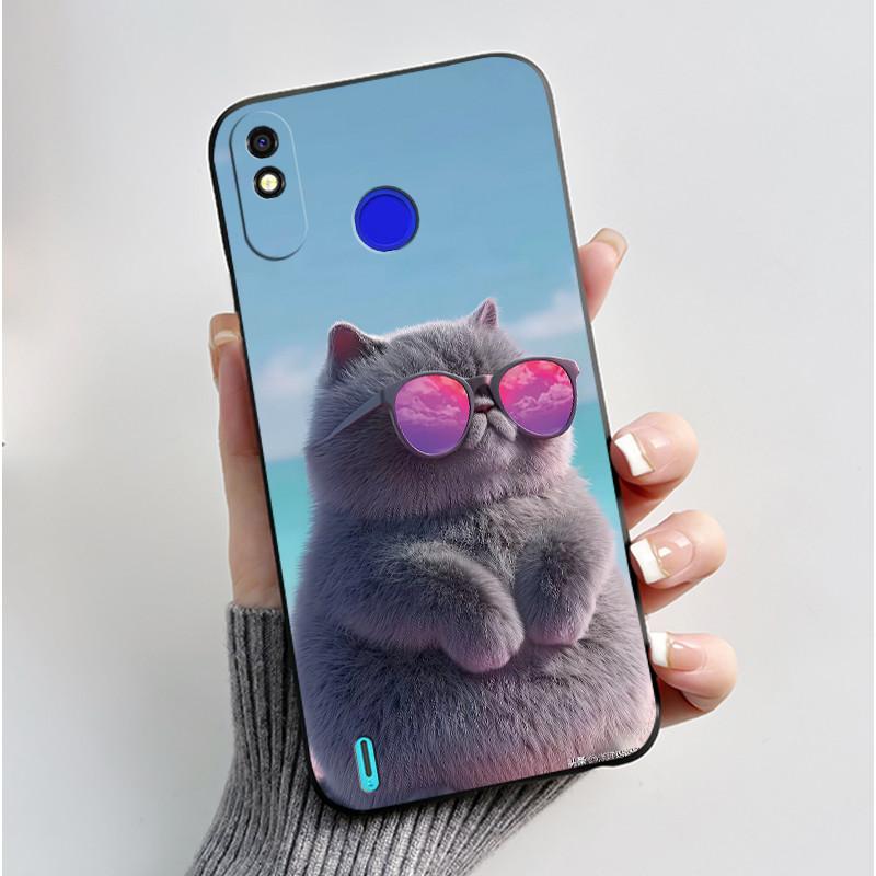 For Tecno Pop 3 Plus Spark 4 Lite Casing Luxury Cute Cool Boys Girls Black Matte Soft silicone Shockproof Back Phone Cover Case