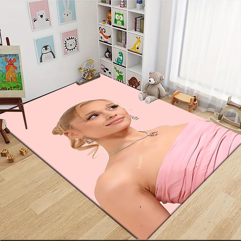 Pink Elegance Portrait Carpet Rug Soft Washable Antislip Home Living Room Sofa Mats Personalized Christmas Rug