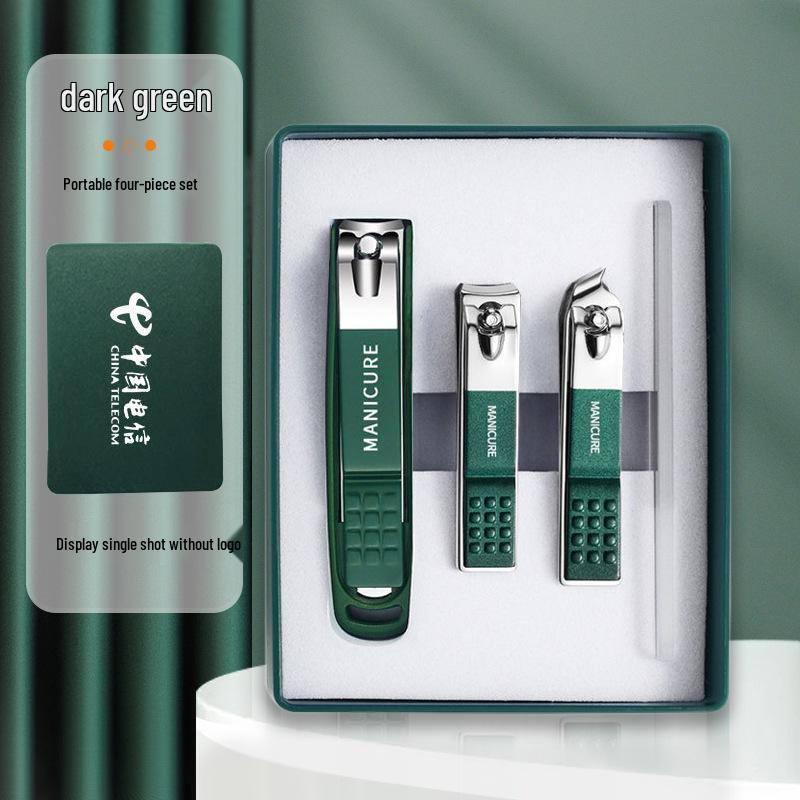 Nail Clipper Set: Anti-Splash Pliers, Angled Scissors & Foot Care Tools