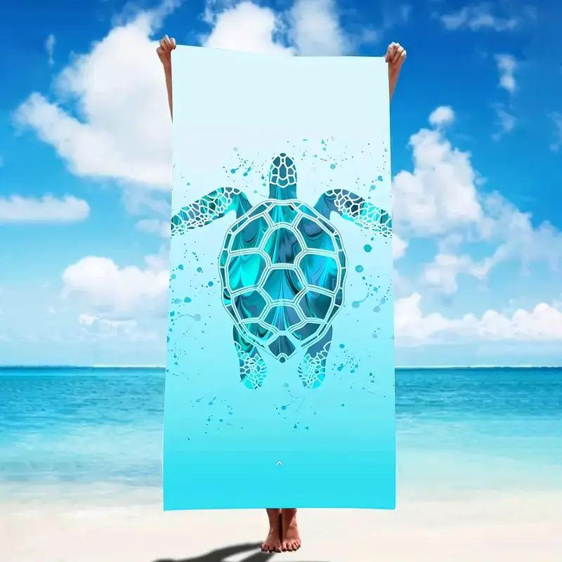 Microfiber Beach Towel Digital Printing Quick-Drying Double-Sided Velvet Class A Large Bath Towel Plus Towel