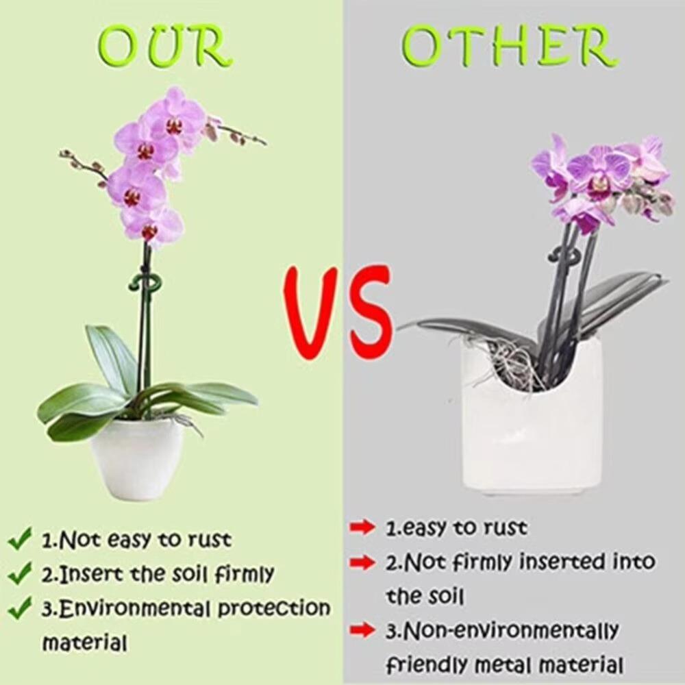 10pcs Durable Plants Support Racks Butterflies Orchid Vine Climbing Stand  Gardening Tools