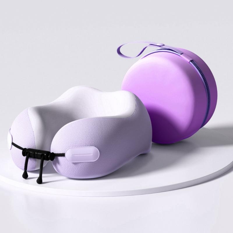 Nackenkissen für Reisen, Reise-Nackenkissen für Flugzeuge Memory-Schaum Reisekissen für Flug Kopfstütze Schlaf, Tragbar