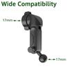 17mm Ball Head Extension Arm 360° Swivel Adjustable Length Phone Holder Extension Rod Socket for Car Cell Phone Stand GPS Mount