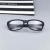 Men's Square Frame Sunglasses - Mirror, Transparent, Small Frame