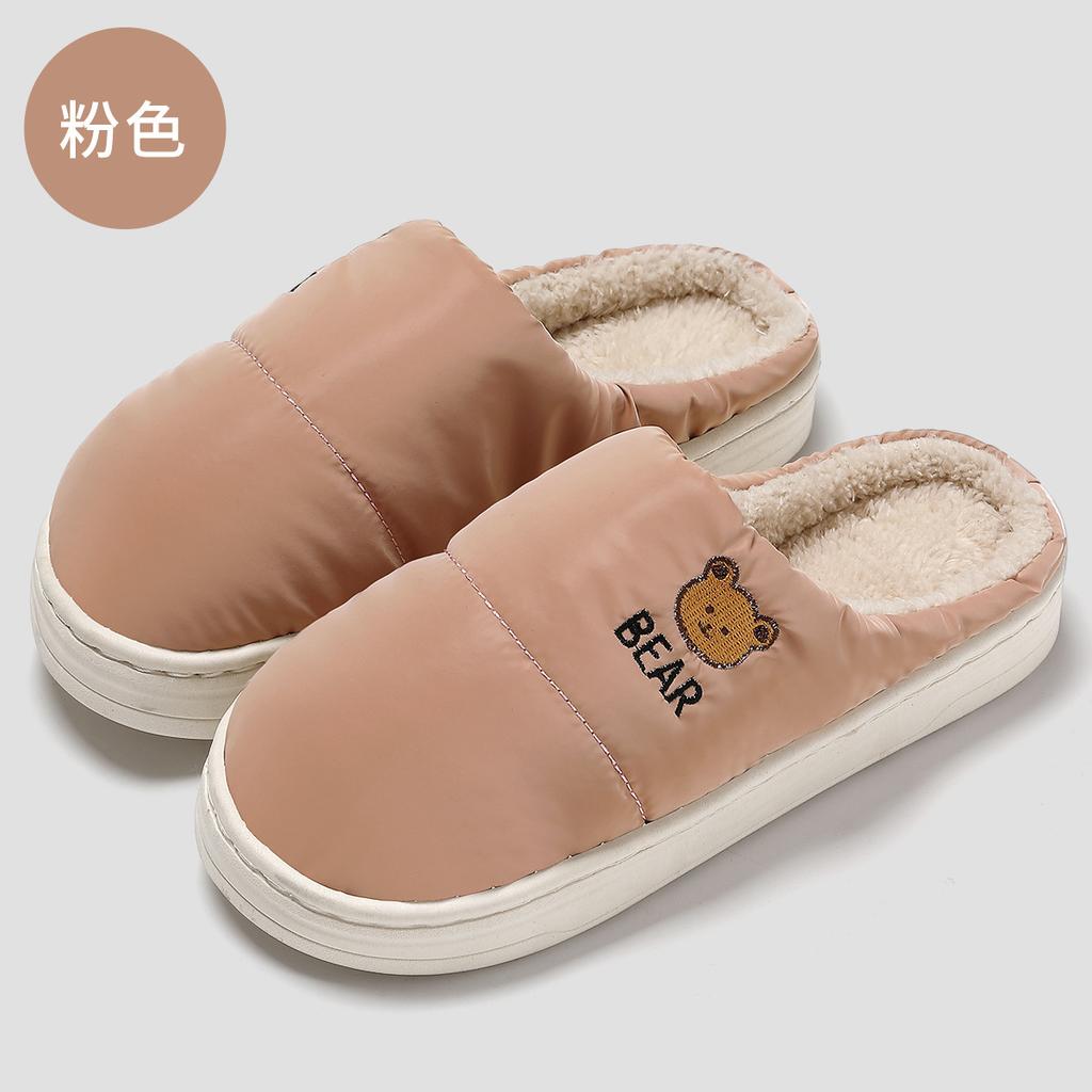 2025 new cotton slippers autumn and winter indoor home non-slip household couple slippers winter warm