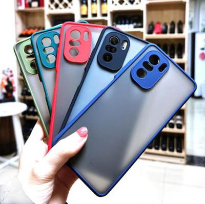 Barevně kontrastní pouzdro s příjemným povrchem pro Xiaomi Redmi Note 10 10s 11 11s 12 12s 12 Pro Plus 4G 5G Nárazuvzdorné kryty