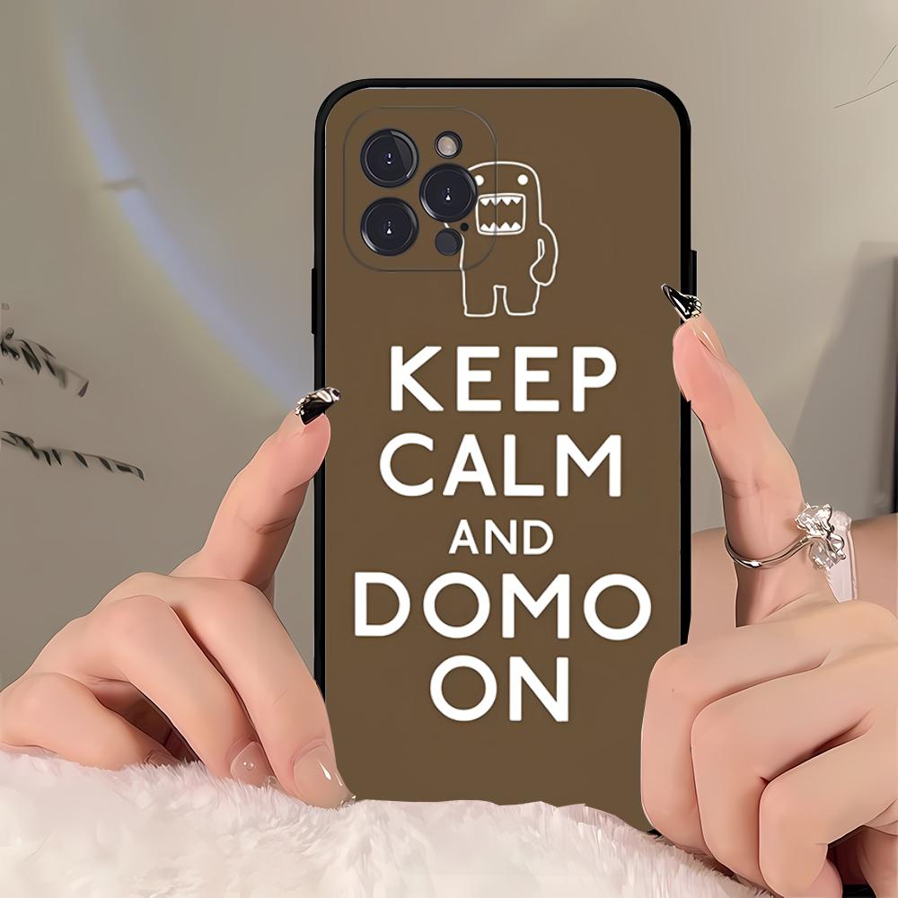 Cute Domo kun  Phone Case For iPhone 16 15 14 11 12 13 Mini Pro XS Max Cover 6 7 8 Plus X Funda Shell