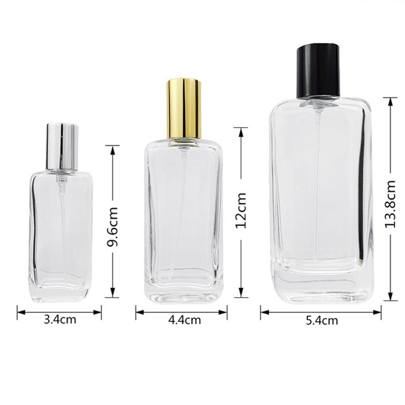 1set Perfume Glass Dispenser Bottle with Removable Screw Nozzle, Large Capacity Bottle, Portable Spray Replenishing Water Filling Bottle