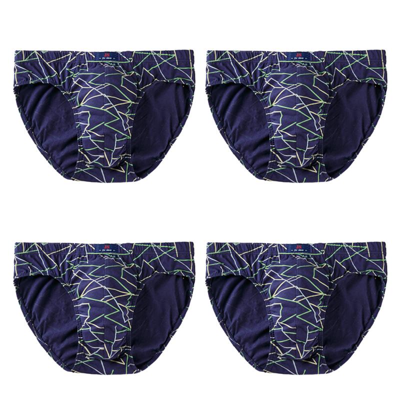 4 Pieces/Lot Men's Cotton Briefs Knickers Panties Mid-waist Underwear Man Big Size Underpants L XL 2XL 3XL 4XL 5XL 6XL 7XL