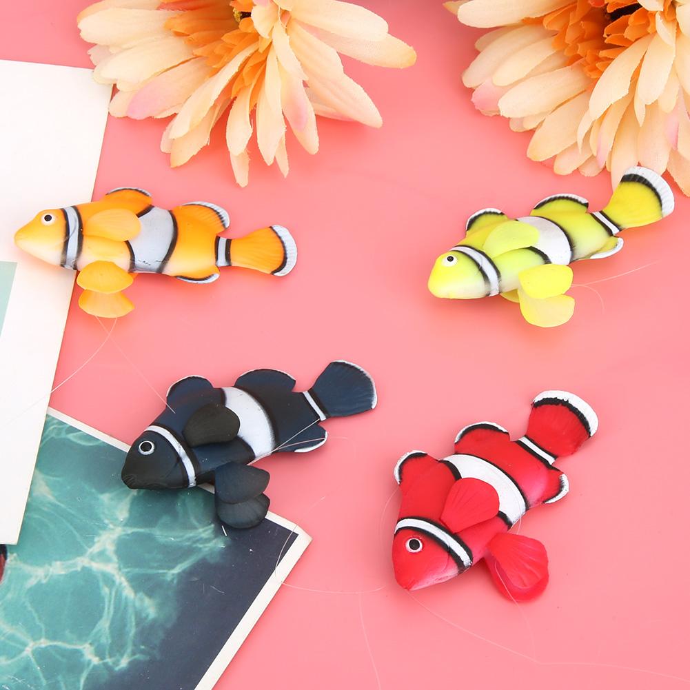 Silicone Bionic Luminous Clownfish Fish Swim Decoration for Fish Tank Aquarium