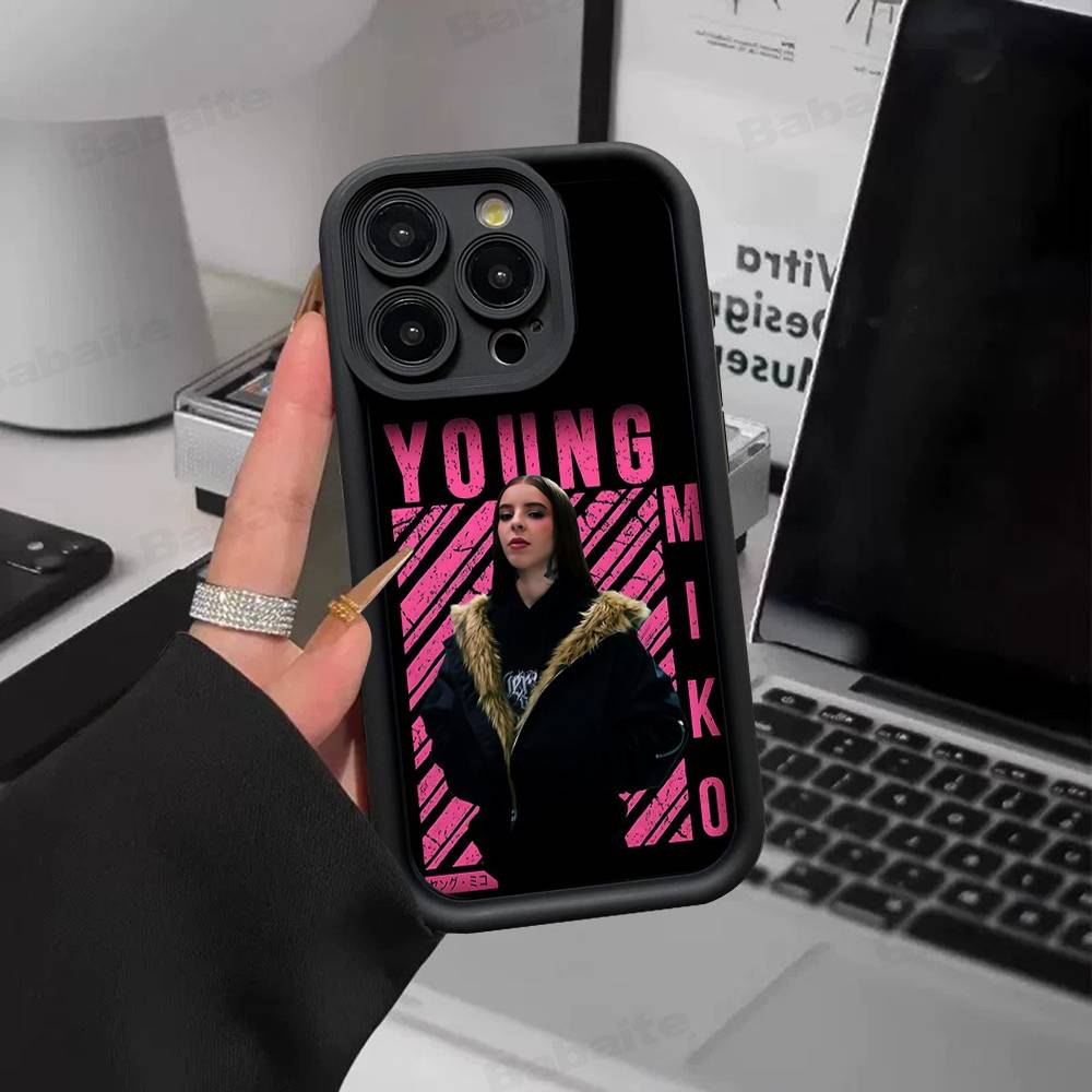 Raper Y-Young-Miko Phone Case For IPhone 17 16 15 14 13 12 11 Pro Max Plus Mini Luck Cover