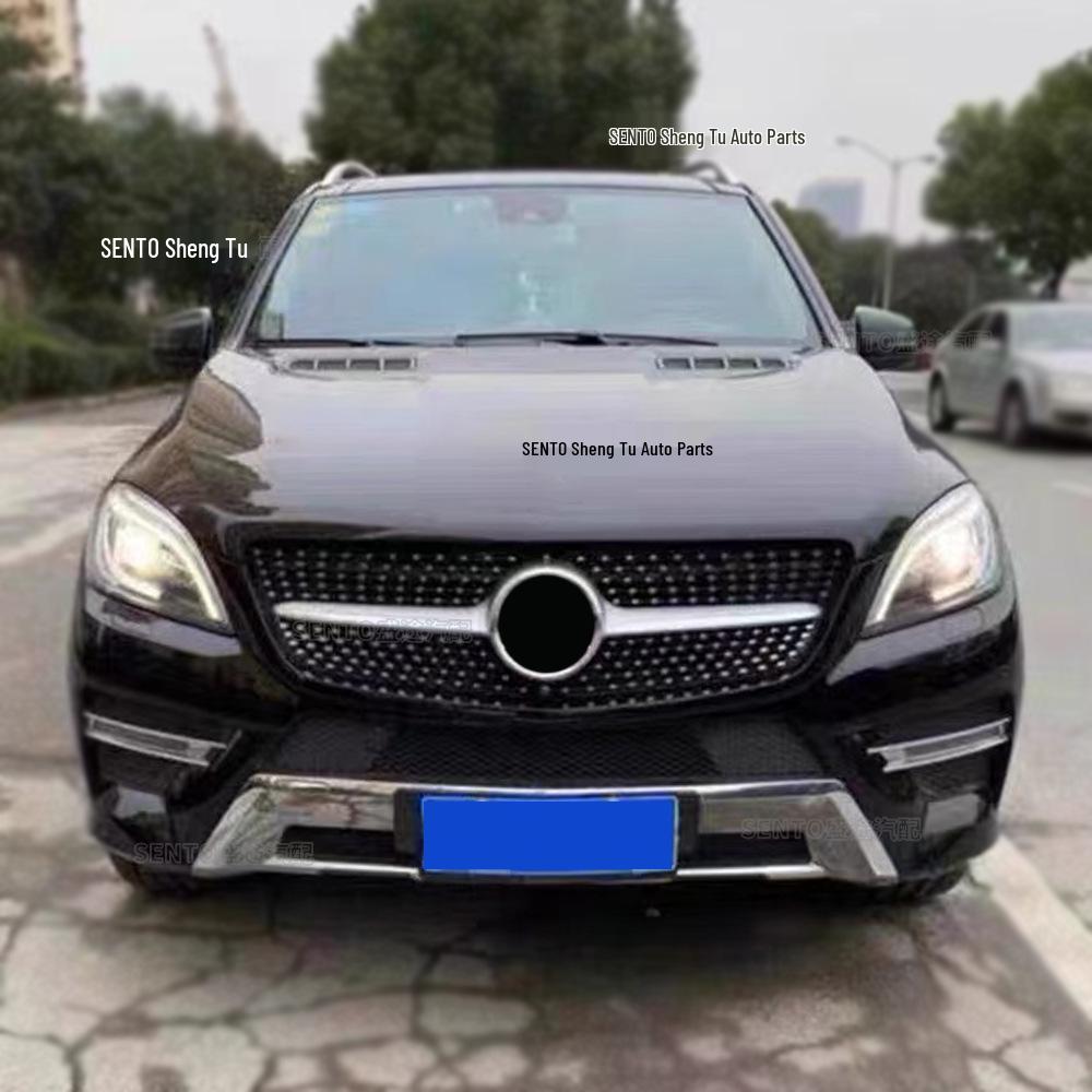 2013-2015 Mercedes-Benz ML W166 GT Style Front Grille Modification