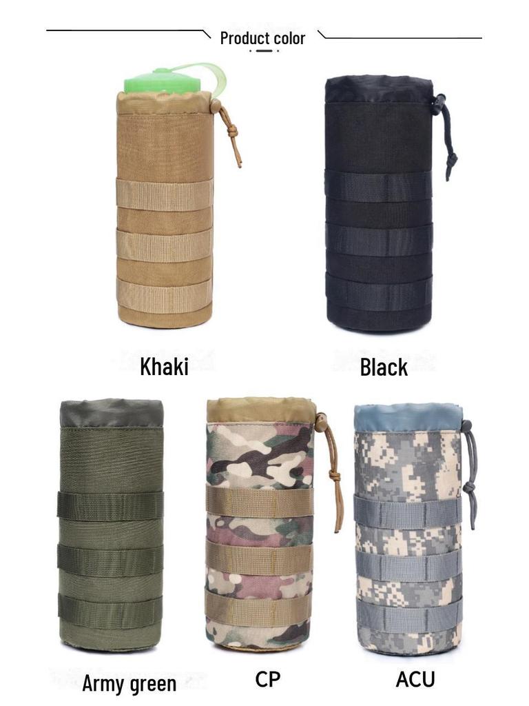 Přenosná sada MOLLE šálek na čaj a láhev na vodu na cestování