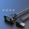 USB Extension Cable USB2.0 Male To Female Extenter Cord for Chassis/Cabinets/Panels USB Extension Line 90 Degree
