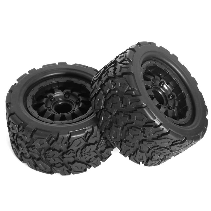 1/10 RC Truck Tires and Wheels 12mm 14mm Hex for Traxxas Slash 4X4 Arrma Rock Granite Vortek Axial Losi Redcat Rc4wd 3S 4PCS
