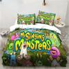 3D Print My Game Singing Monsters Printed Bed Set Duvet Cover Pillowcase Bedding Set Bed Linen Sheet Quilt Cover Queen King Size