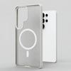 Hülle Für Samsung Galaxy S26 Ultra S25 S24 Für MagSafe Magnetisch Mattes Partikel Transparentes Acryl Hautgefühl Harte Rückseite