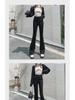 Women's High Waist Plush Flared Jeans - Winter Slim Fit Mopping Pants