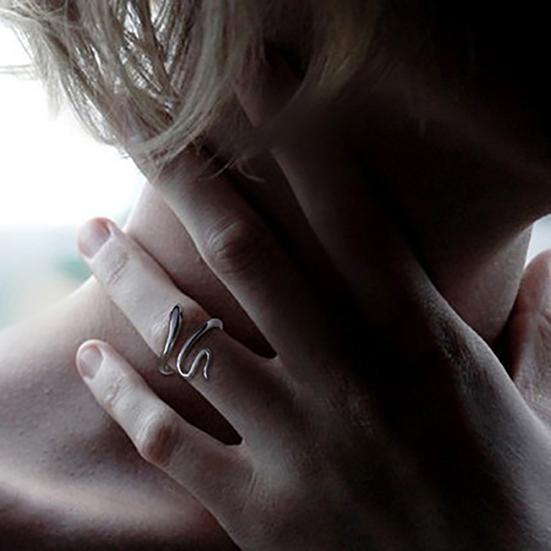 Modischer Schlangenform-Öffnungs-Fingerring, verstellbar, für Damen, Schmuck, Party-Geschenk