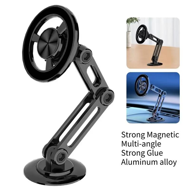 Magsafe 720 Rotate Metal Magnetic Car Phone Holder Foldable Phone Stand Air Vent Magnet Mount Gps Support For All Phone