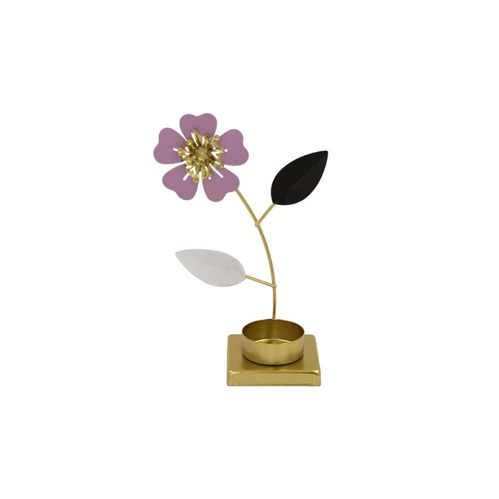 Decorative Floral Candle Holder Romantic Metal Tealight Holder Butterfly Flower Stand  Home Decor