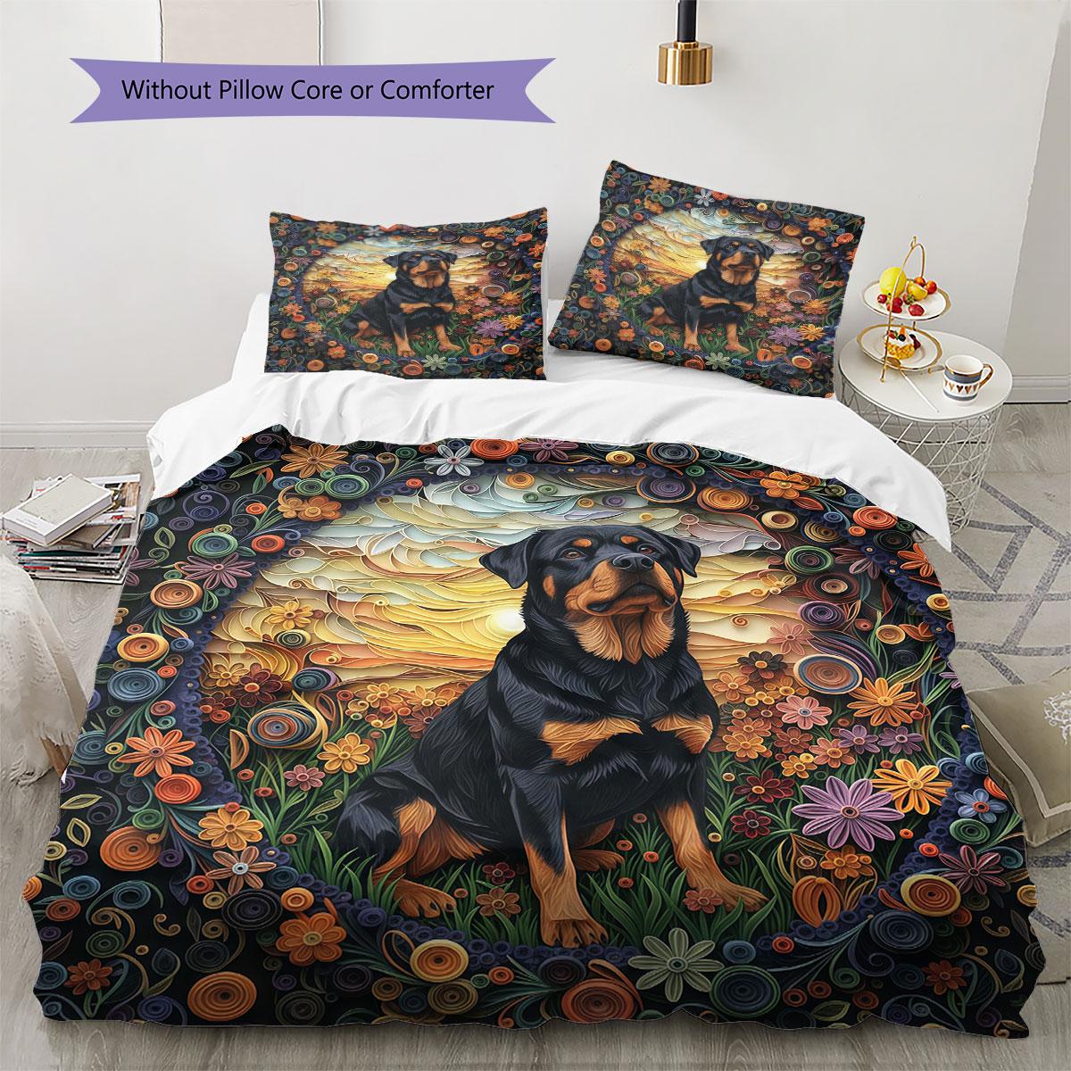 

Papersculptureanimals Pattern Bedding Quilt Set Quilt Cover Pillowcase Home Decoration Birthday Gift (1 * duvet cover + 2 * pillowcase, without core) 135x200cm