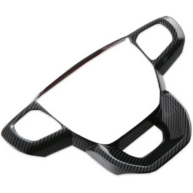 Korlot Carbon Fiber Style Interior Steering Wheel Cover Trim Accessories for 2024-2026 Ford Ranger