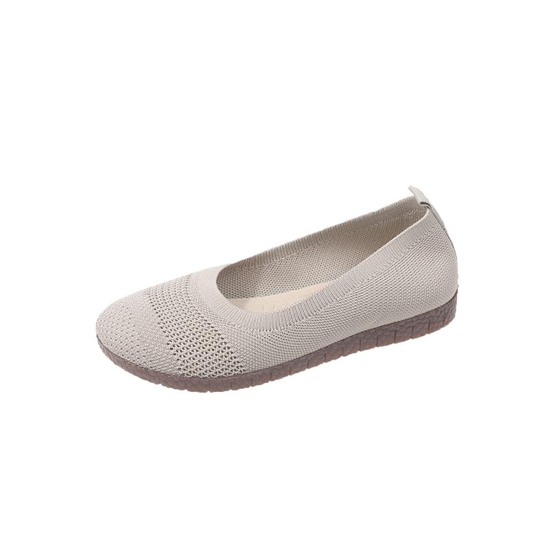 

Новая одежда для отдыха на открытом воздухе, однотонная, удобная, легкая обувь для женщин, трикотажная, модная, плоская обувь для женщин, дышащая, универсальная 41 хаки