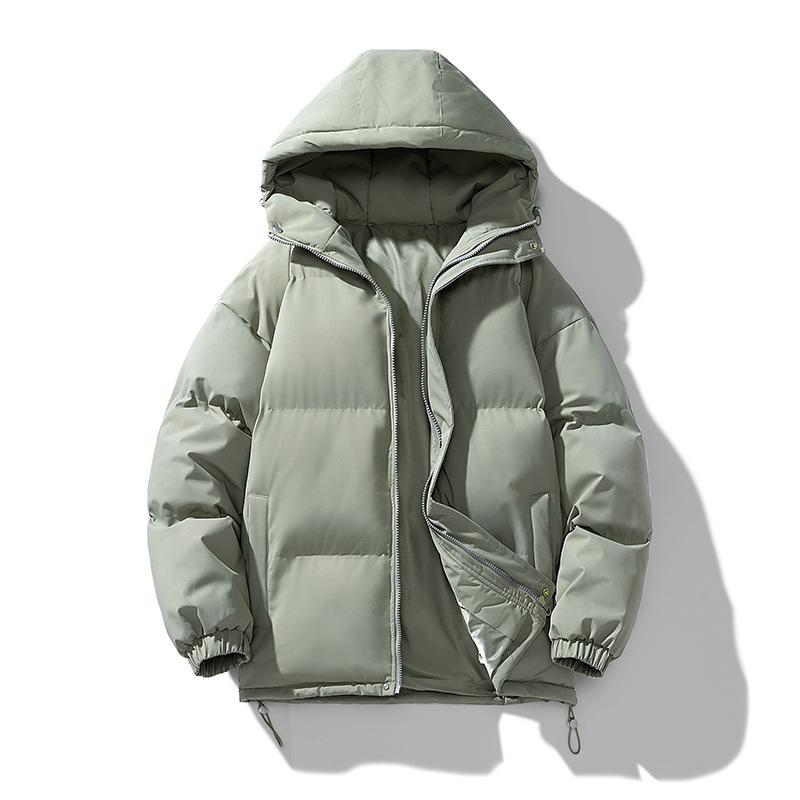 Chaqueta acolchada de algodón de invierno para hombre, ropa de pan con capucha para parejas, chaqueta acolchada de algodón gruesa, chaqueta acolchada de algodón informal holgada, abrigo cálido
