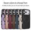 Applicable To iPhone17 Mobile Phone Case 16Pro Calf Pattern Wireless Charging Magnetic Suction Anti-drop Protective Case Samsung S25 Leather Case