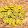 10 Stück Piraten Goldmünzen Plastik Goldmünzen Requisiten Spielzubehör Lustiges Spielzeug zum Spielen für Kinder Kinder Goldmünzen Requisiten (golden)