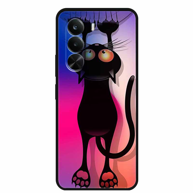 Pro Realme P4x Pouzdro P4 x 5G Globální Měkký Silikonový Ochranný TPU Kryt Telefonu pro Realme P4x 5G Luxusní Kreslený Nový Zadní Kryt Coque