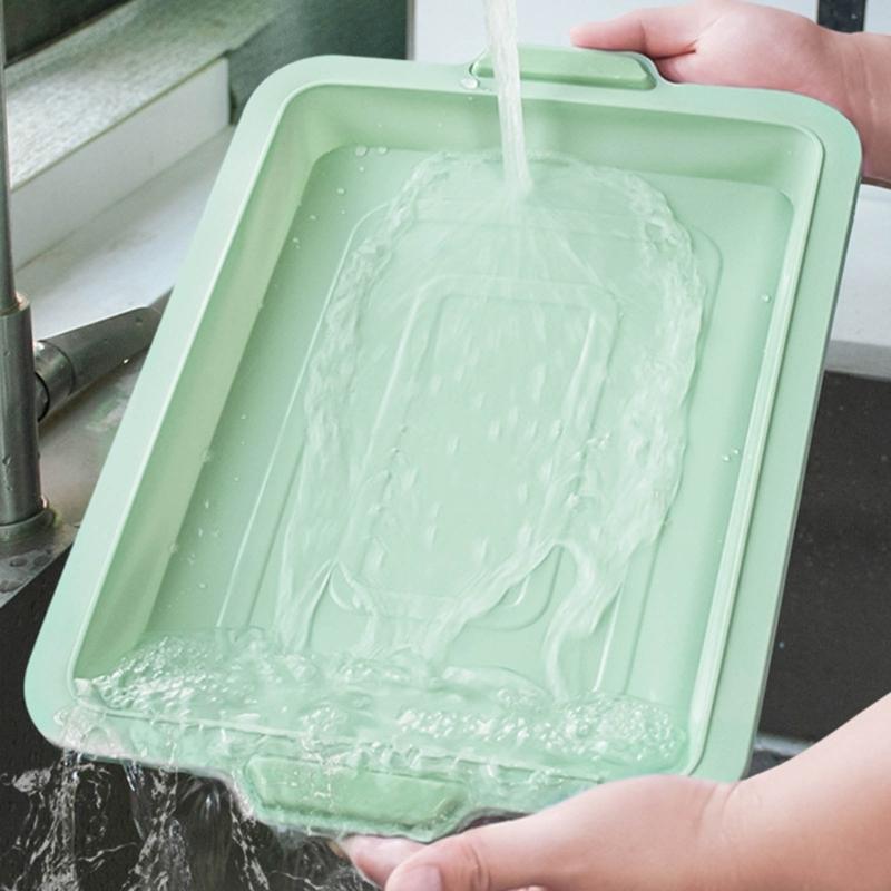 Silicone Rectangular Mold Set Silicone Cake Molds Baking Moulds Bread Tray Molds Non-stick Baking Accessories for Baking