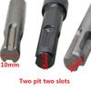 3PC Two Pits Two Slots SDS Internal Hexagonal Extension Sleeve Electric Hammer Impact Drill Bit Conversion Joint Tool Set