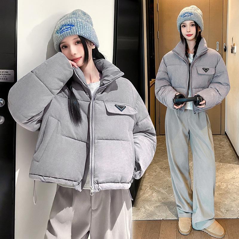 Winter new women's fashion temperament commuting simple thickened small short down cotton jacket tide
