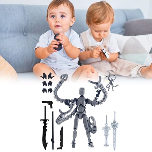 3D Printed Action Figures | Desktop Decorative Figure Toys | Articulated Models for Game Fans, Teens, Adults, Desktop Collectors, and Enthusiasts