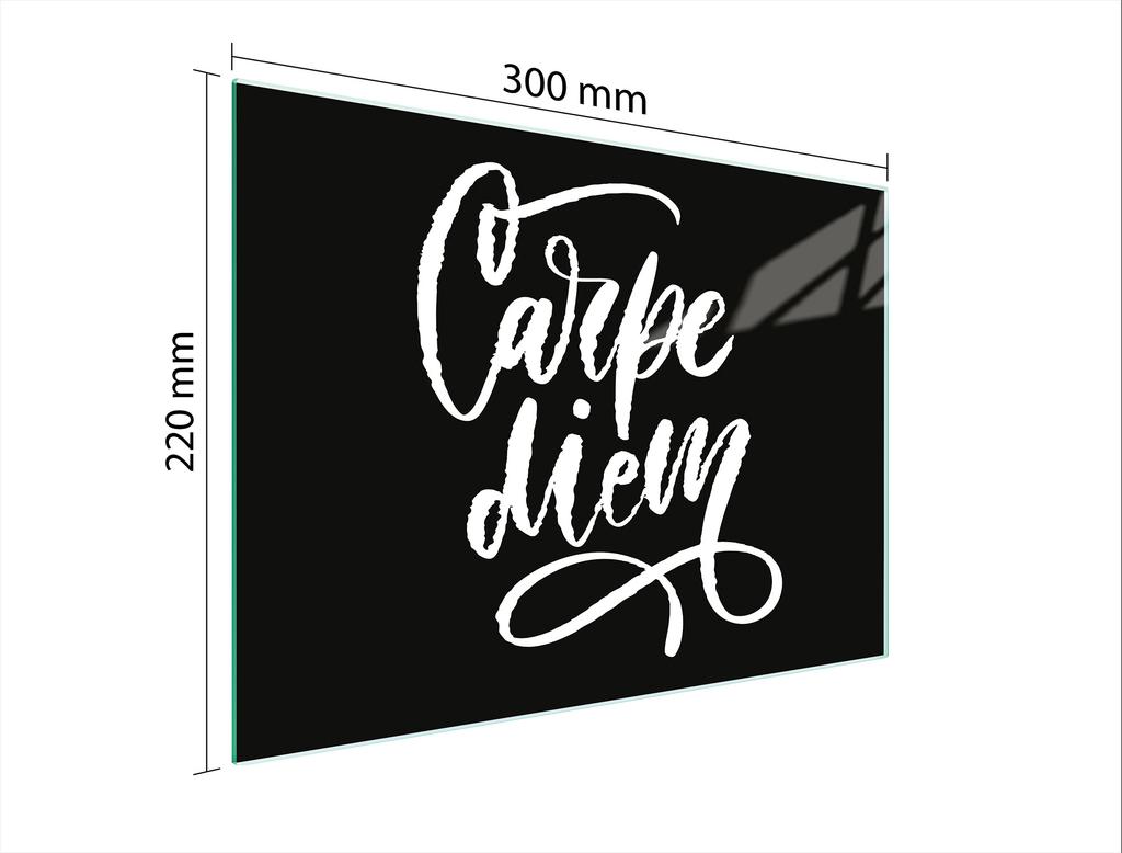 SZKLANA DESKA DO KROEJNIA 30x22 CZARNA