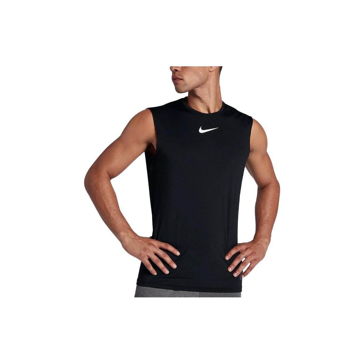 Мужские майки Nike Черные с круглым вырезом Умеренный racerback 838088-010 5XL