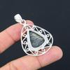 925 Silver Pear Natural Picasso Jasper Anniversary Sister Unique Pendant Jewelry