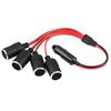 4-Wege-Auto-Zigarettenanzünder-Splitter 180W Hochleistungsadapter mit für Auto Wohnmobil SUV LKW Rennwagen ABS-Gehäuse Professionell