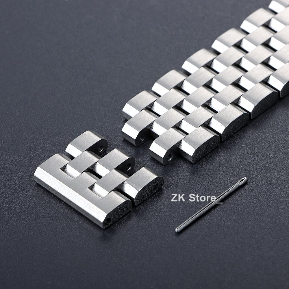 For Seiko Bracelet Full Solid Stainless Steel Strap 18mm 20mm 22mm 24mm Watch Band Flat End Men Wristband with Tool Accessories