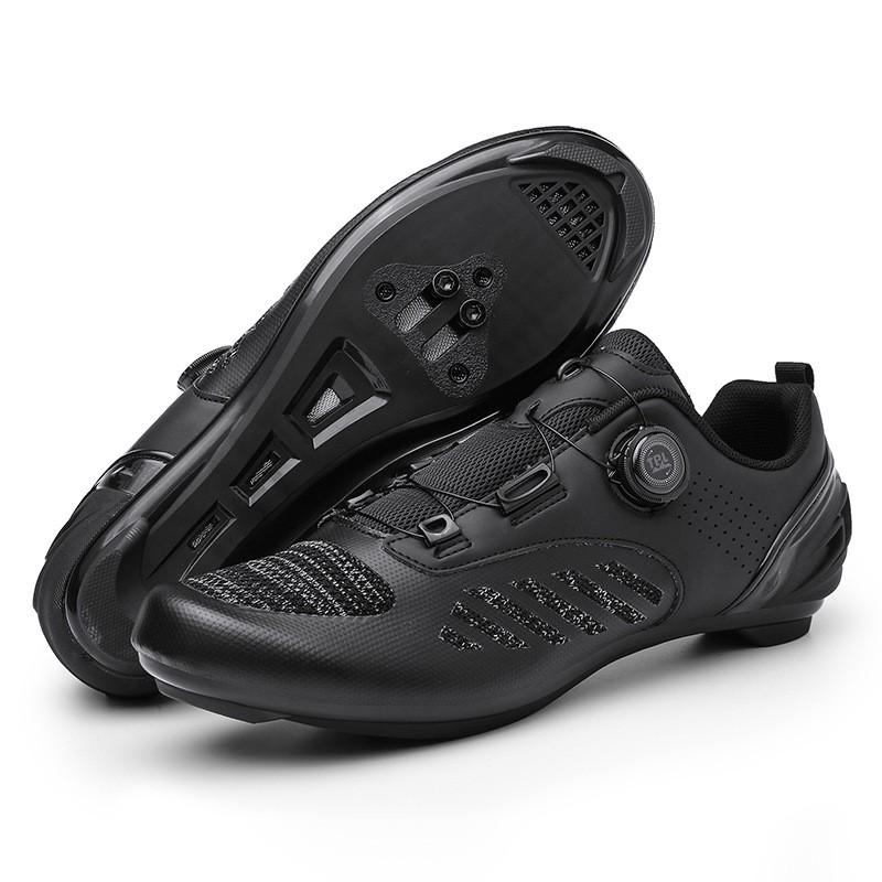 Scarpe da Ciclismo da Uomo Tomaia in Rete Senza Tacchette MTB Bici da Strada Trainer Indoor Unisex Leggere