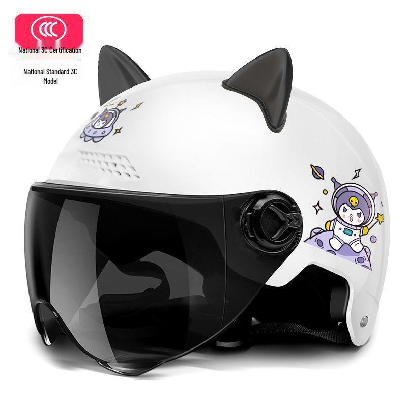 Certified Electric Vehicle Helmet - Unisex Battery Motorcycle Helmet for All Seasons with Free Shipping