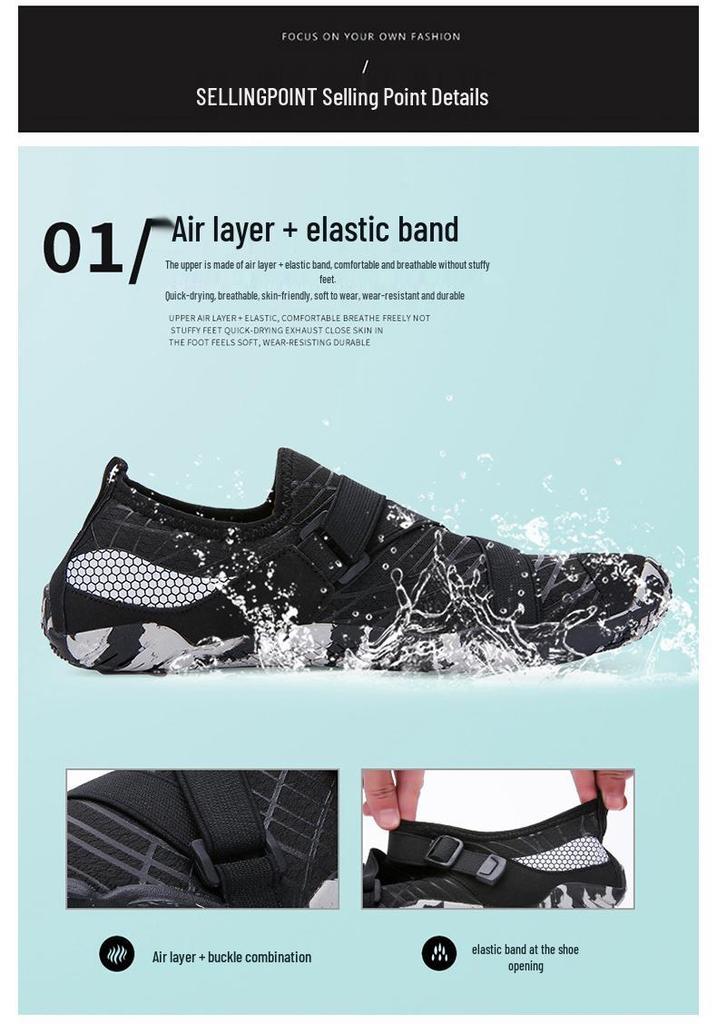 Unisex Multi-Use Water Shoes: Stream Wading, Beach, Diving, Fitness, Yoga, Cycling, Mountaineering