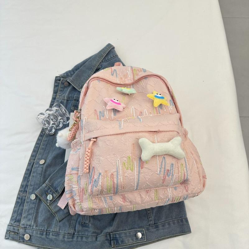 Cute Sweet Schoolbag High School Girl High Value Backpack Female Junior High School College Student Computer Travel Backpack