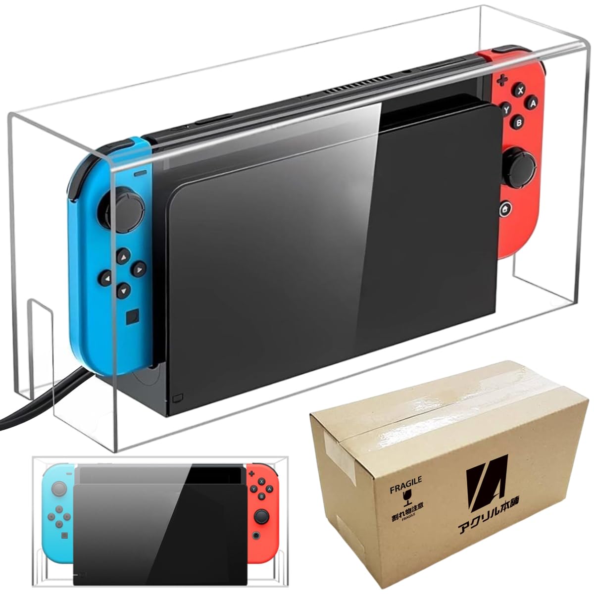 

[Just Cover] Acrylic Honpo Switch Dock Cover, Acrylic Case, Switch Storage, Dock Cover, Waterproof (Clear, for Switch)