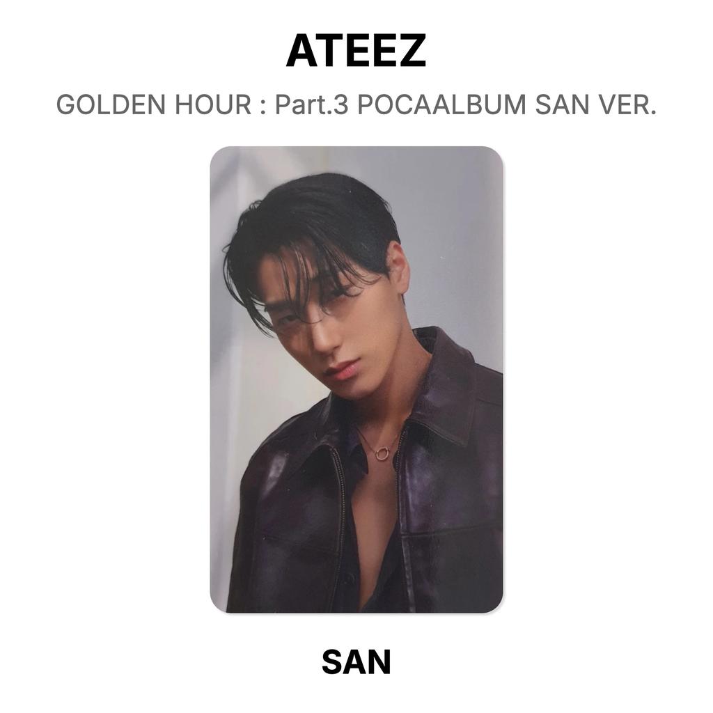 ATEEZ GOLDEN HOUR : Part.3 POCAALBUM SAN VER. Official Photocard