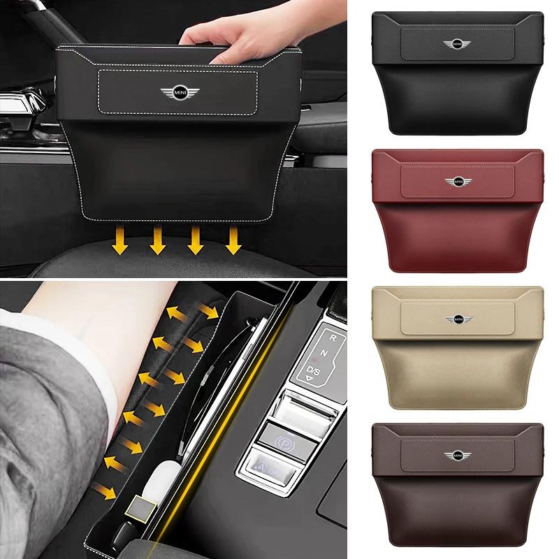 Car Seat Gap Organizer Seat Crevice Slot Storage Box For MINI E90 COOPER S JCW R55 R56 R60 R61 F54 F55 F56 F57 F60 One R50 gqtsu22